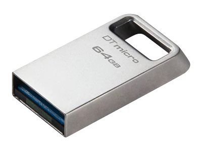 Kingston USB-Stick DataTraveler Micro - USB 3.2 Gen 1 (3.1 Gen 1) - 64 GB - silver, DTMC3G2/64GB