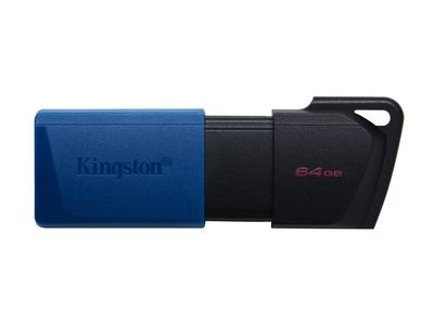Kingston USB-Stick DataTraveler Exodia M - USB Typ-A 3.2 Gen 1 (3.1 Gen 1) - 64 GB - Blue/Black, DTXM/64GB-2P