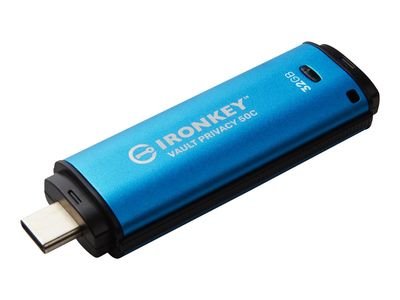 Kingston IronKey Vault Privacy 50C - USB flash drive - 32 GB - TAA Compliant, IKVP50C/32GB