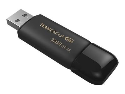 Team Group USB-Stick Color Theme Series C175 - USB Typ-A 3.2 Gen 1 (3.1 Gen 1) - 32 GB - Black, TC175332GB01