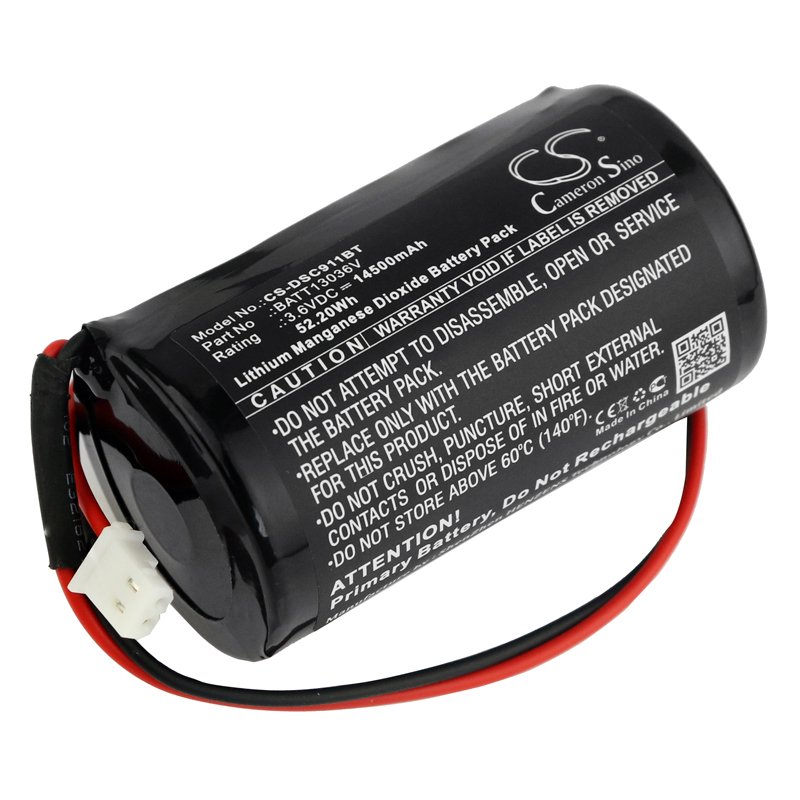 DSC BATT13036V 3.6V 14500mAh Li-MnO2 turvajärjestelmän akku