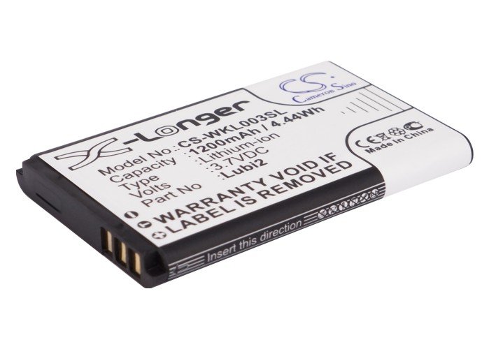 Wiko Lubi 2 Lubi2 akumulatoru 1200mAh