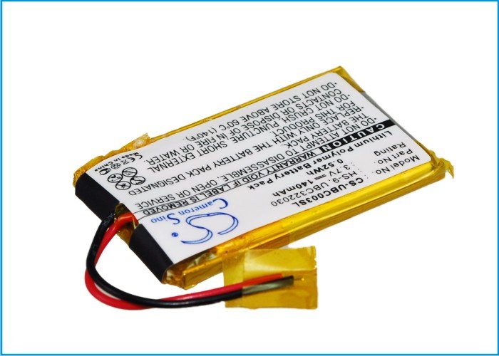 Ultralife HS-9, UBC322030 headphone battery 140mAh