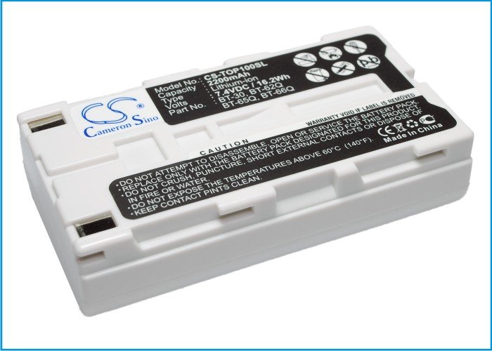 Topcon BT-30, BT-62Q, BT-65Q, BT-66Q laitteen akku 2200mAh