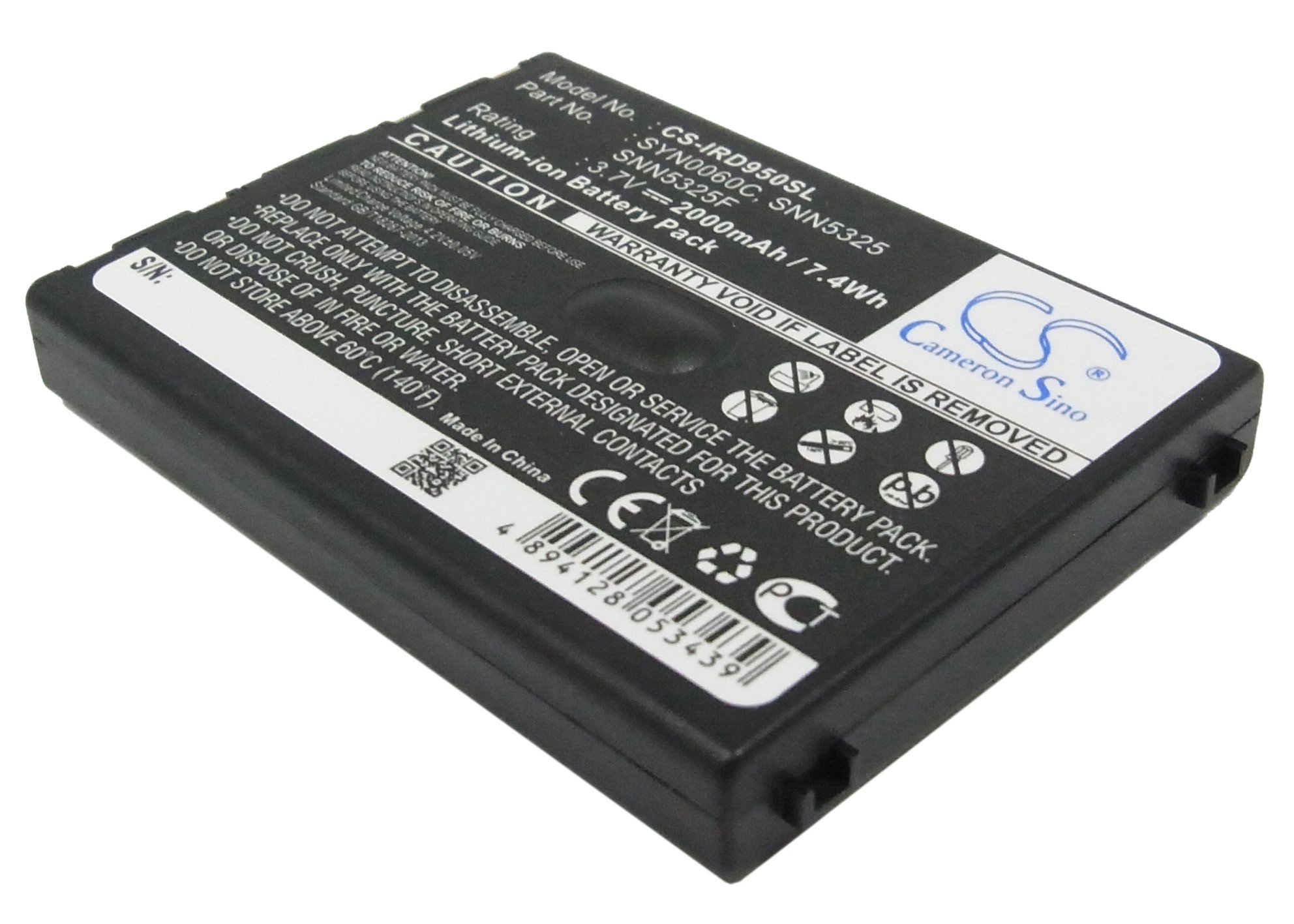 Iridium SYN0060C, SNN5325, SNN5325F SAT mobile phone battery 2000mAh