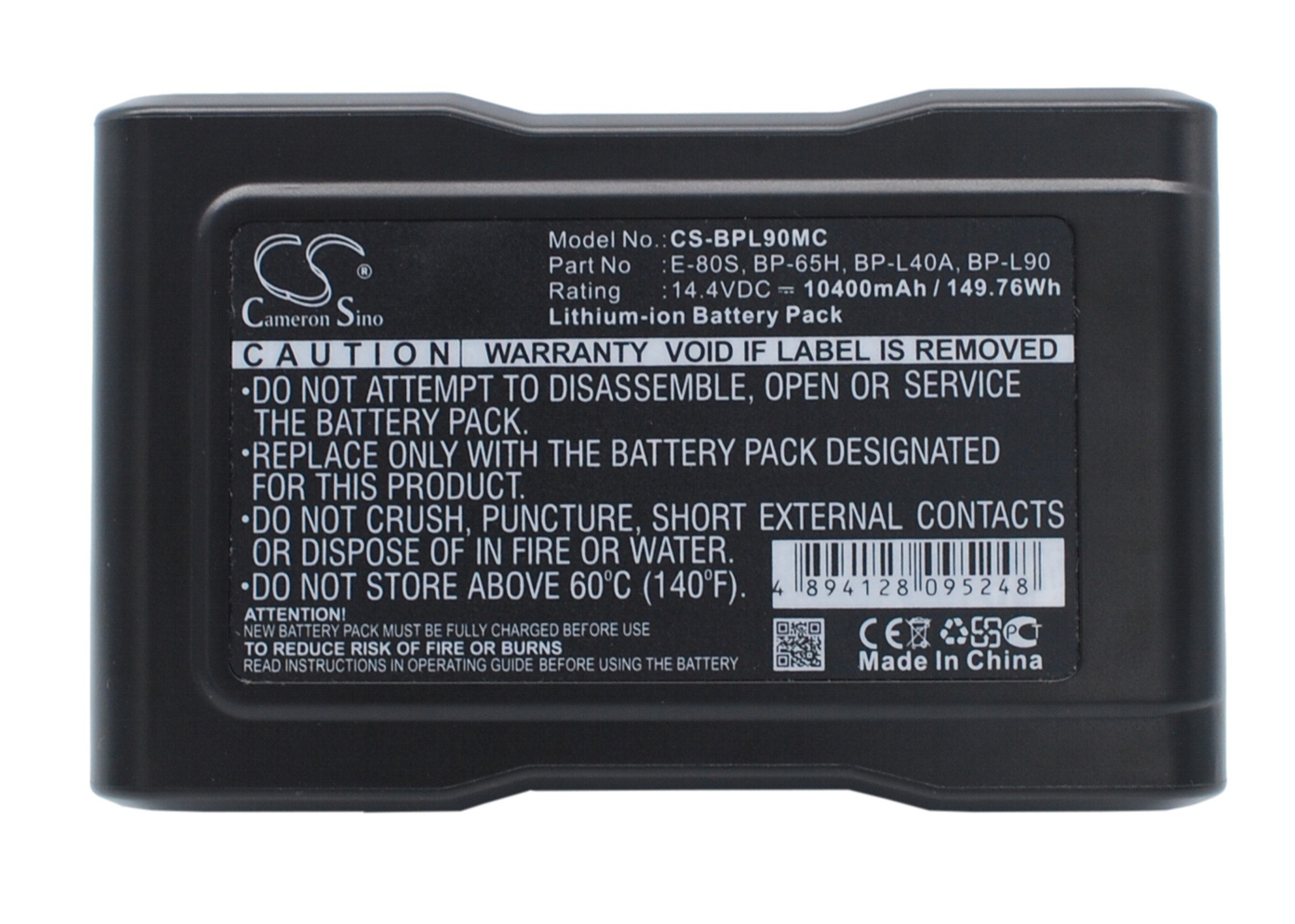 Sony BC-L100CE, BVM-D9 14.4V kaamera aku 10400mAh