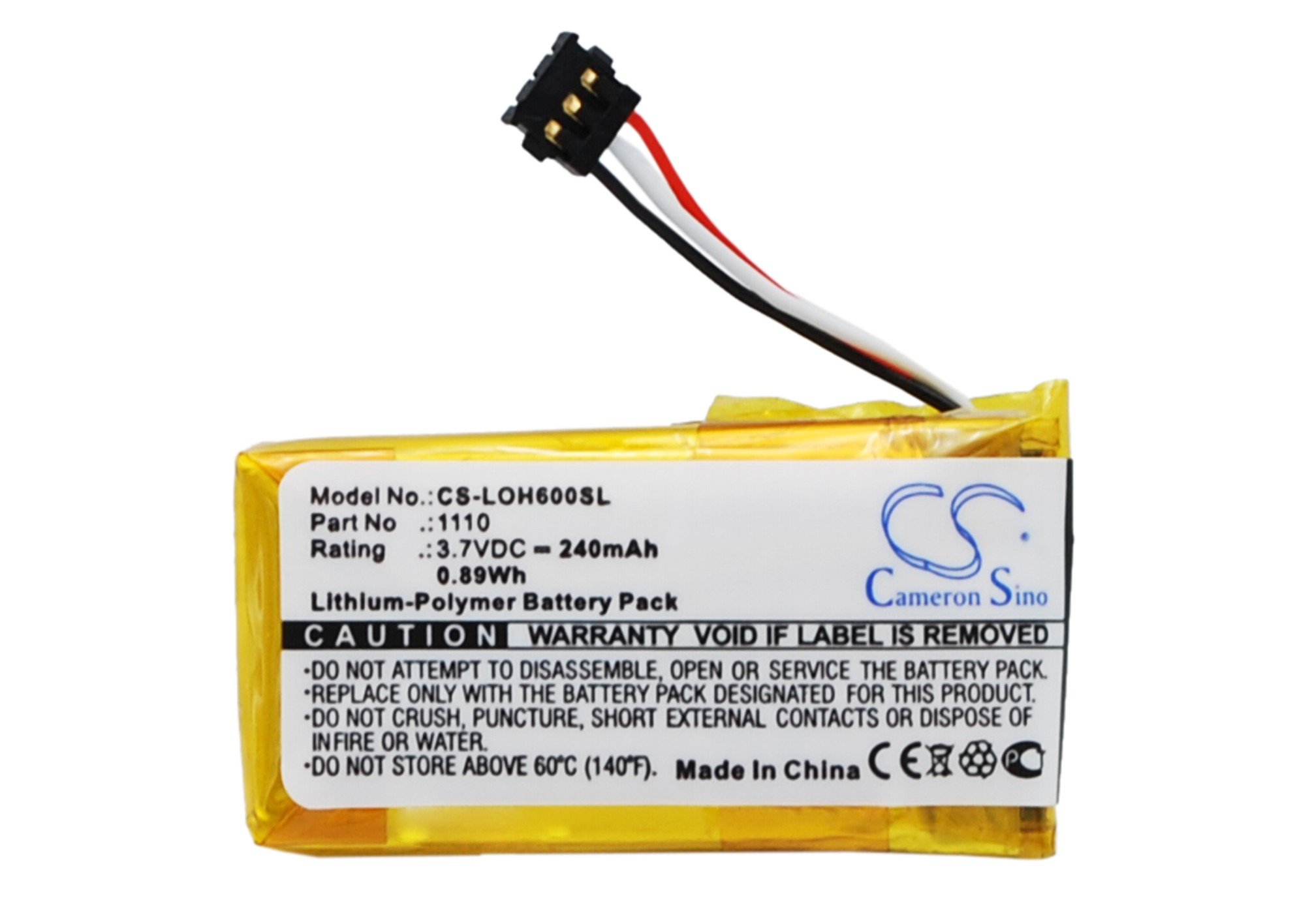 Logitech H600 battery 240mAh