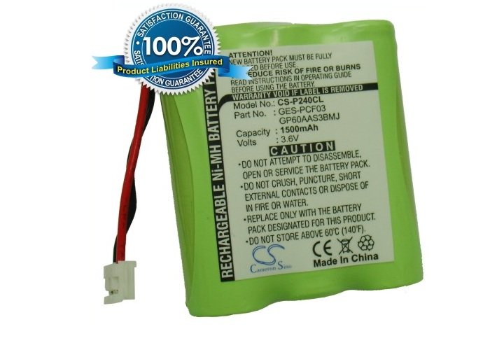 Sanyo GES-PCF03 cordless phone battery 1500mAh
