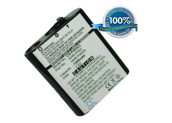Panasonic HHR-P402, HHR-P402A, TYPE 30 battery 1200mAh