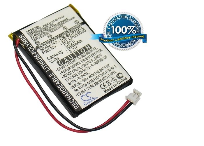 iDect X2, LP053040, CP75 battery 500mAh