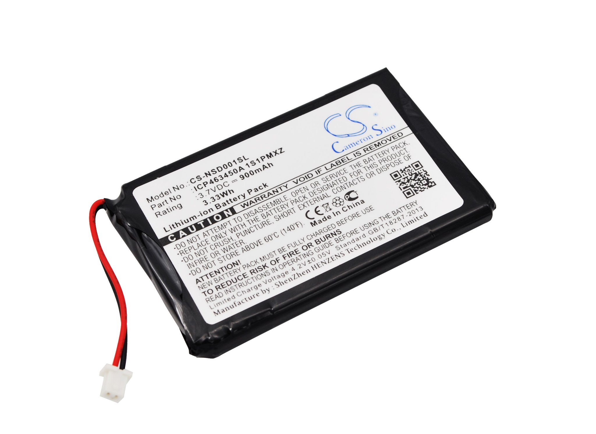 Insignia ICP463450A 1S1PMXZ 900mAh Li-ion Battery
