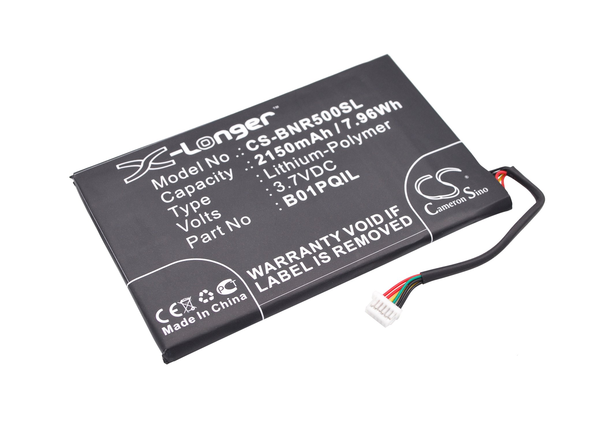 Barnes & Noble B01PQIL 2150mAh Li-PL Ebook akumulators