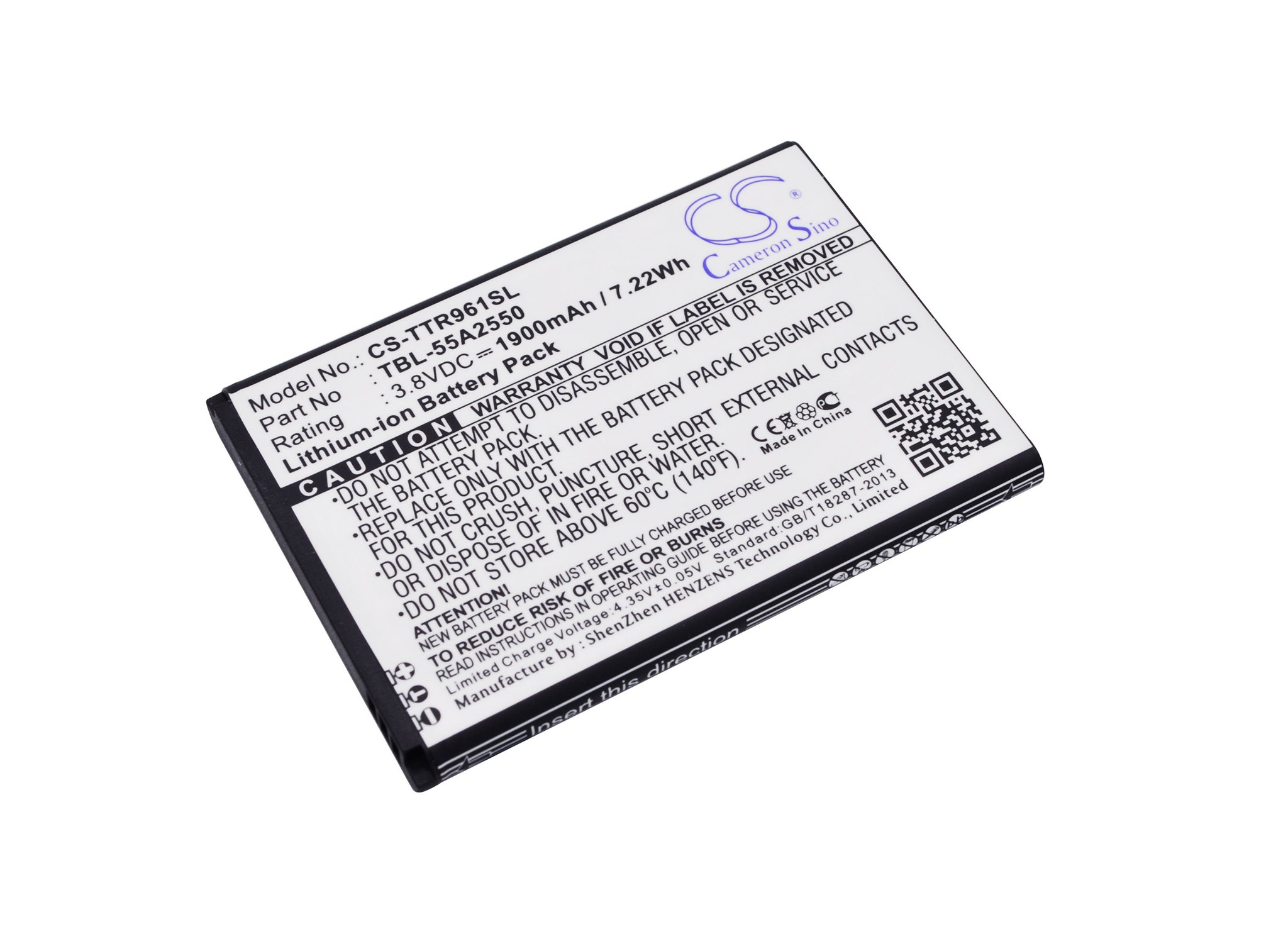 TP-Link TBL-55A2550 1900mAh Li-ion аккумулятор устройства
