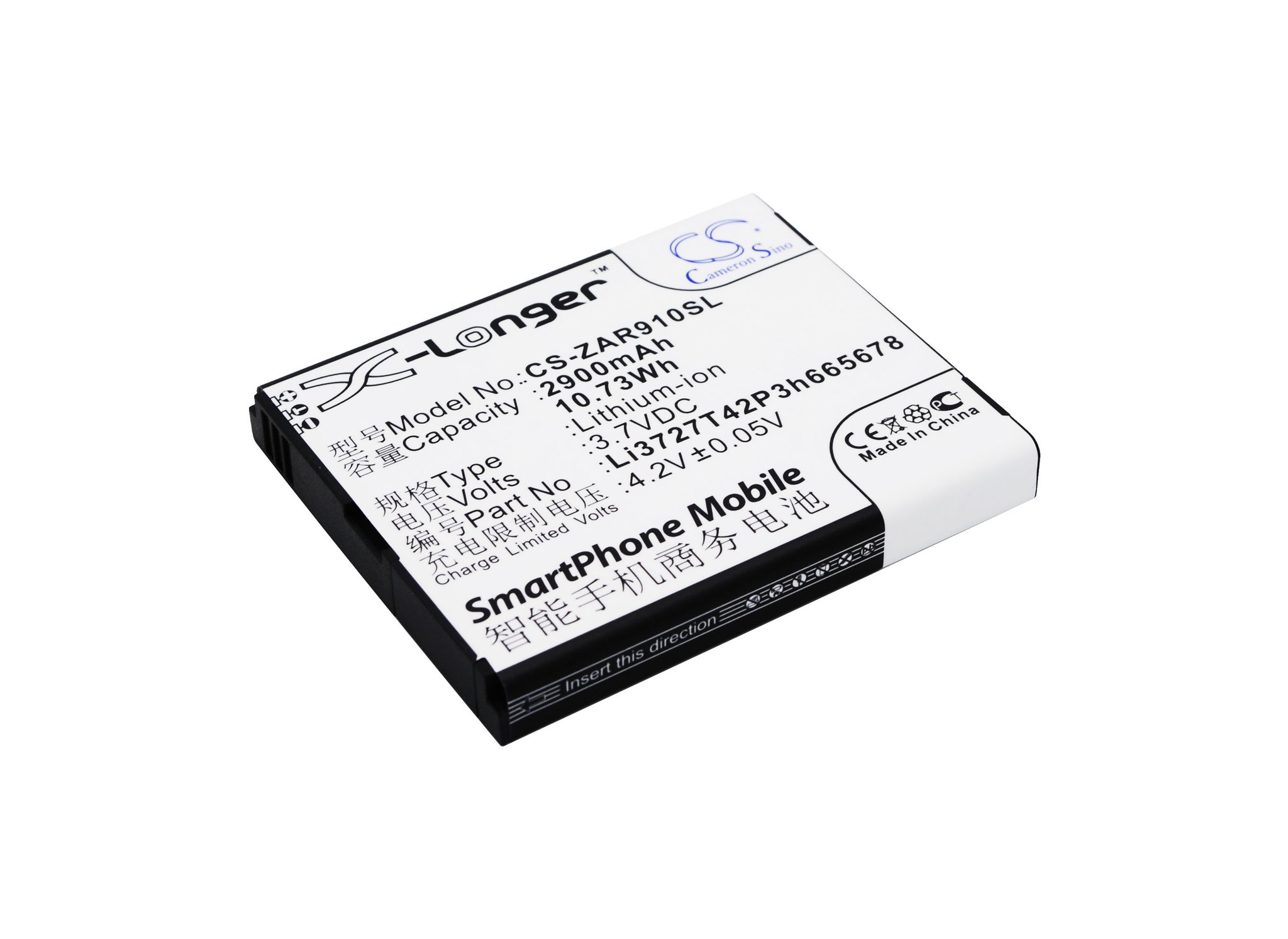 ZTE Li3727T42P3h665678 2900mAh Li-ion Equipment aккумулятор