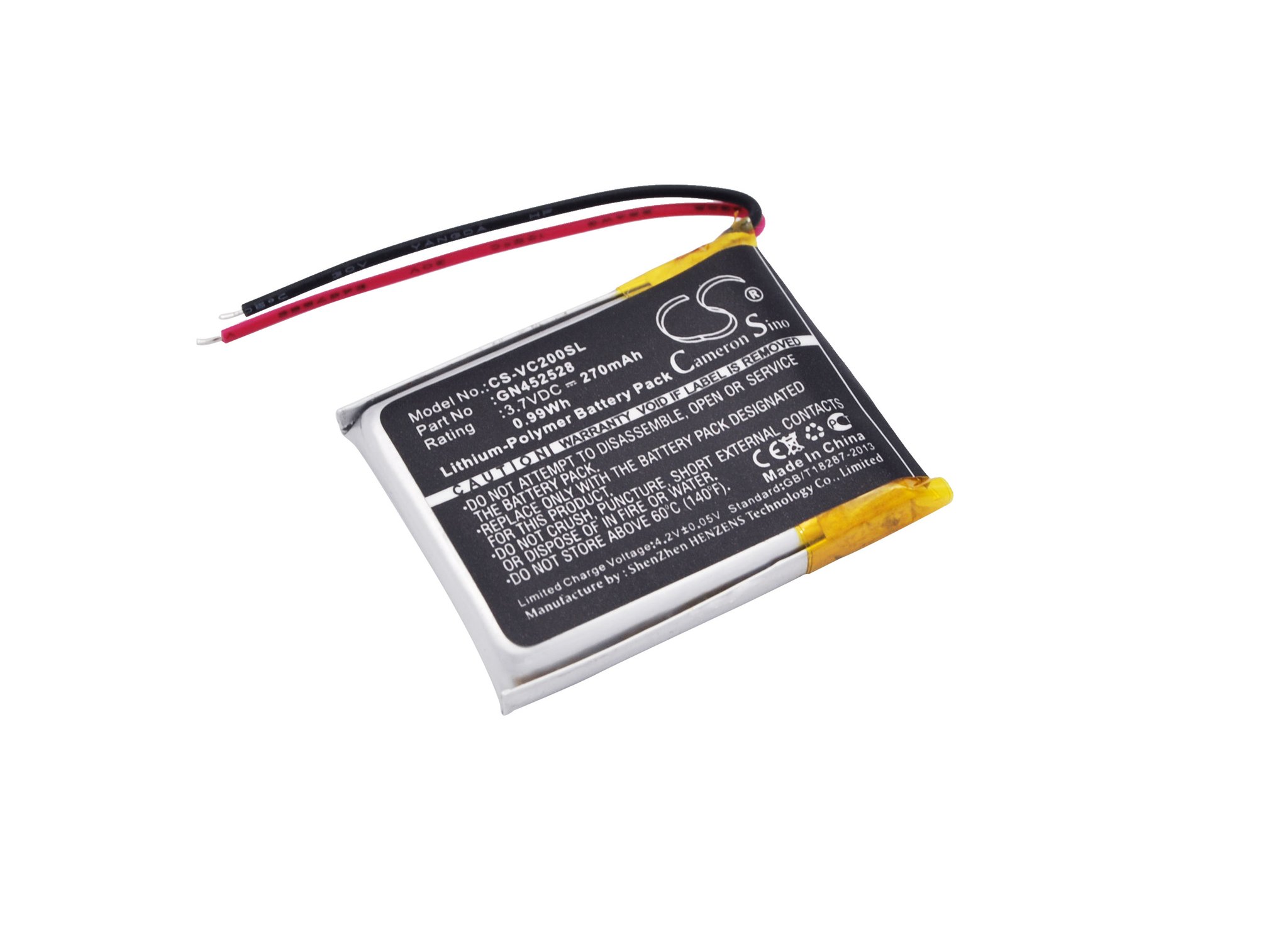 Voice Caddie GN452528 270mAh Li-PL GPS aku