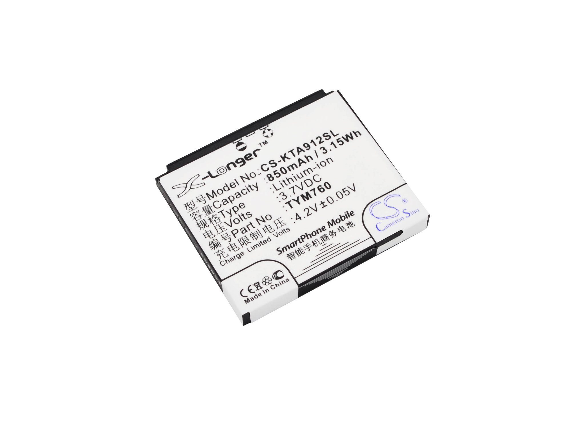 K-Touch TYM760 800mAh Li-ion aккумулятор
