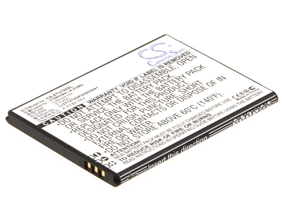 ZTE Li3712T42P3h655041 1150mAh Li-ion mobile phone battery