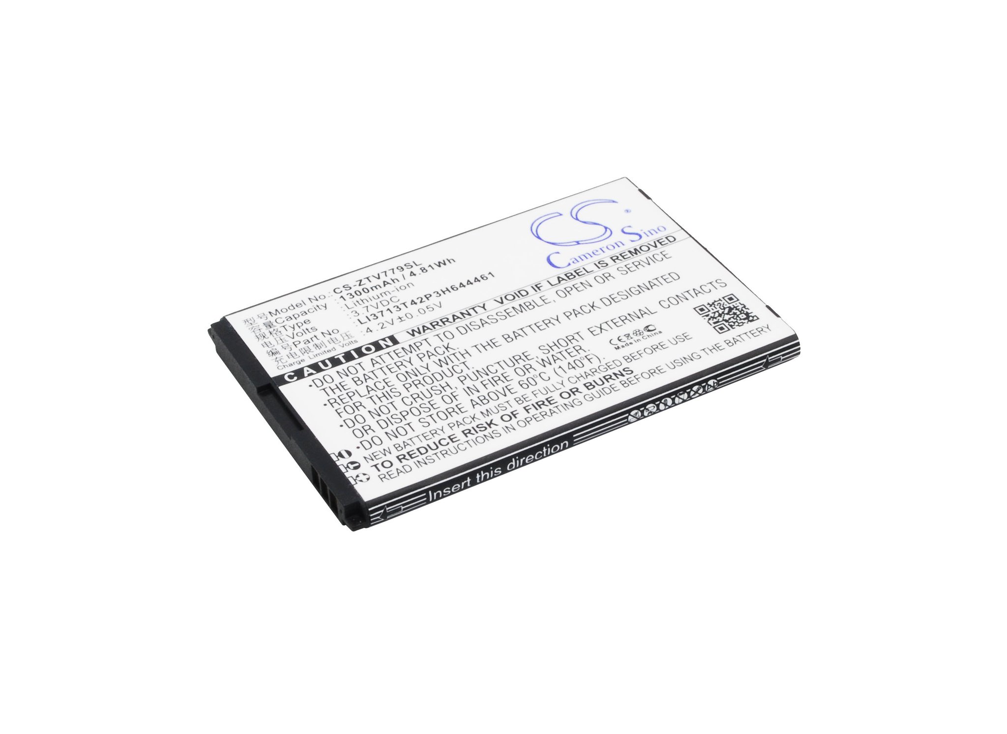 ZTE LI3713T42P3H644461 1300mAh Li-ion mobile phone battery