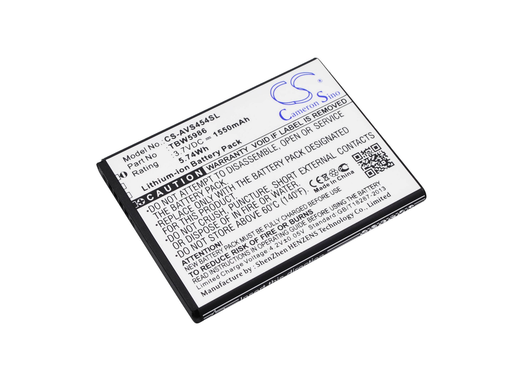 Archos TBW5986 1550mAh Li-ion tālruņa akumulators