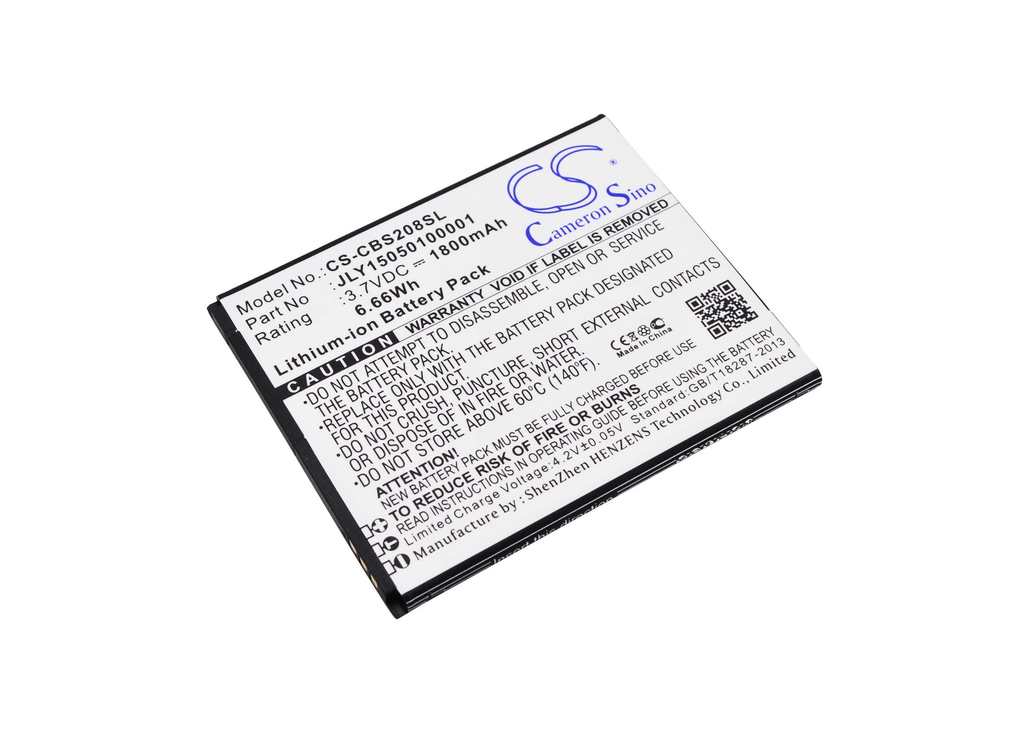Cubot JLY15050100001 1800mAh Li-ion telefonu akumulatoru