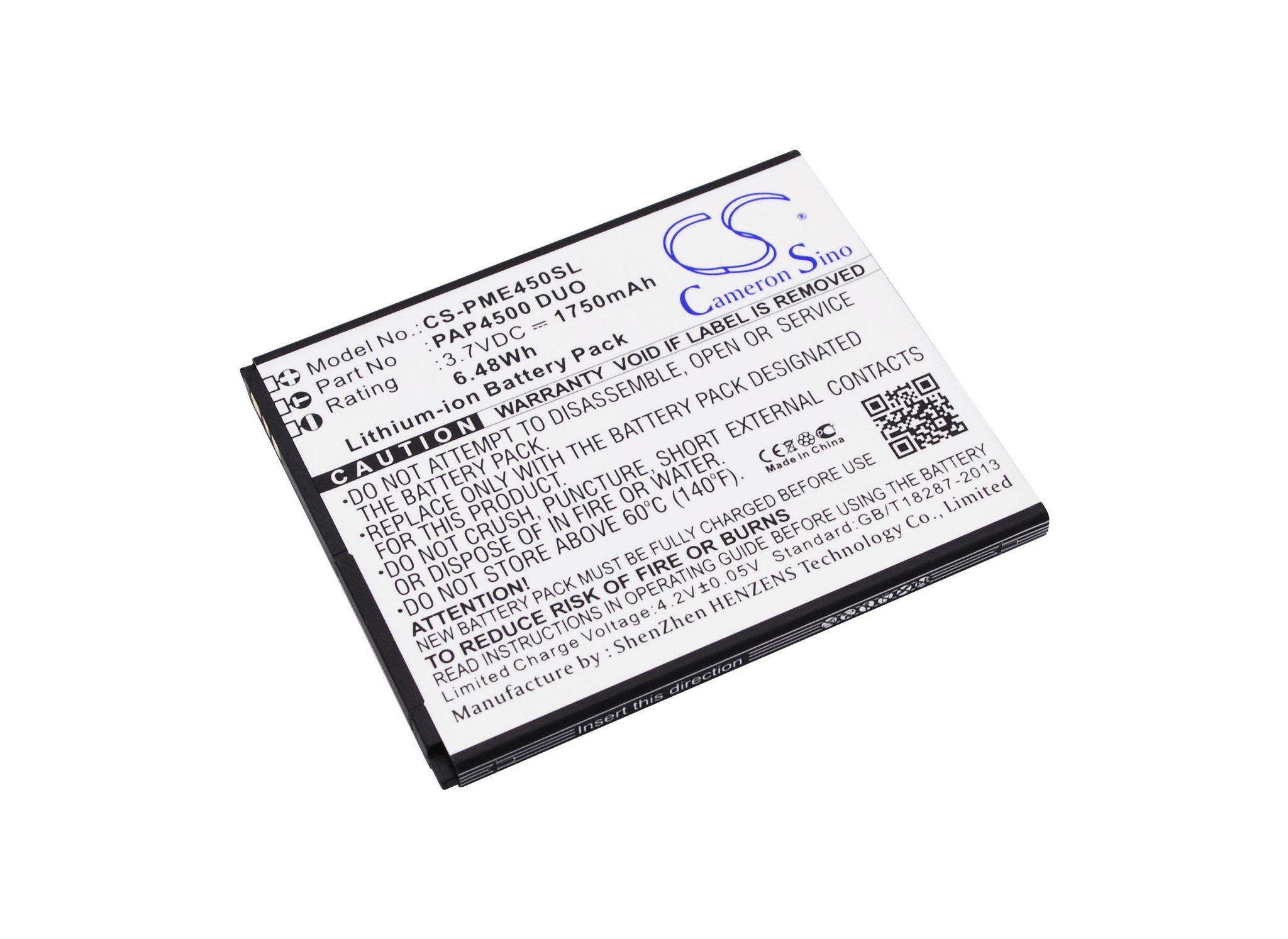 Prestigio PAP4500 DUO 1750mAh Li-ion telefonu akumulatoru