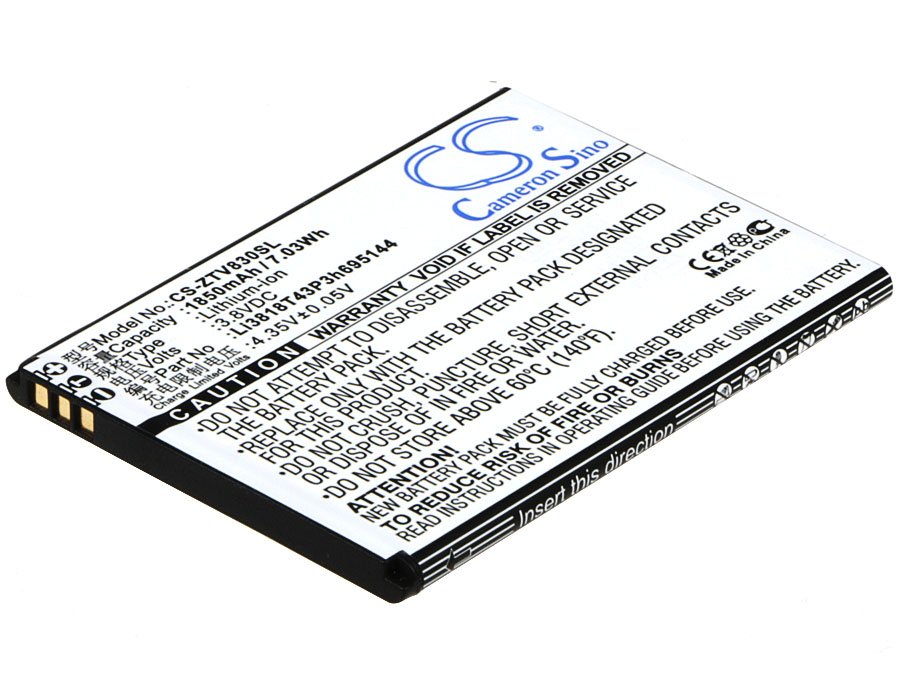 ZTE Li3818T43P3h695144 1850mAh LI-ion mobile phone battery