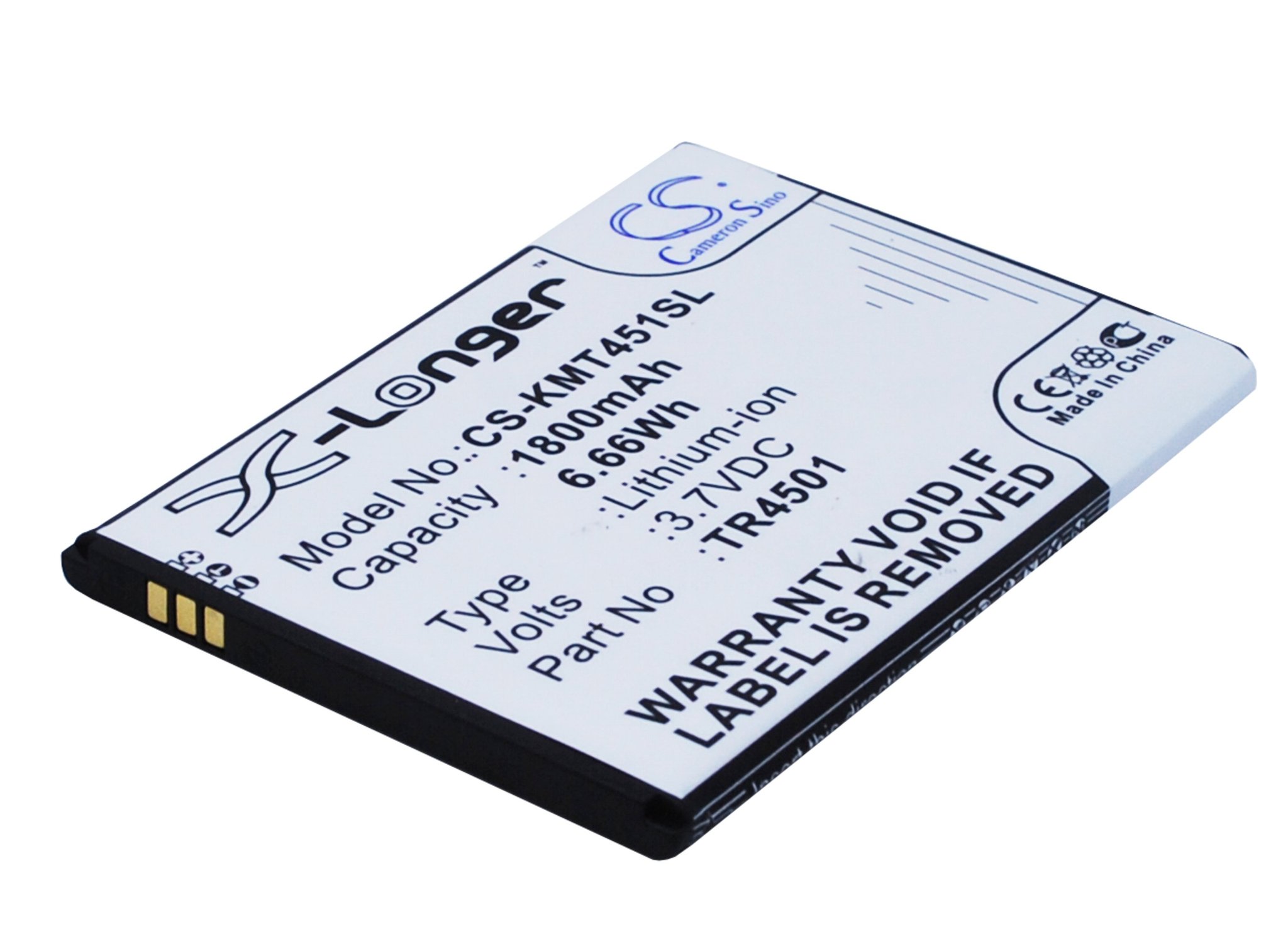 Kazam TR4501, TR4501-CHHCD0006517 1800mAh Li-ion aккумулятор