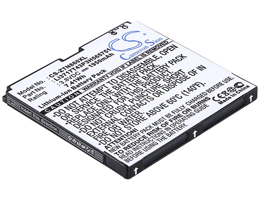 ZTE Li3717T43P3H565751, Li3717T43P3H565751-H 1950mAh Li-ion telefonu akumulatoru