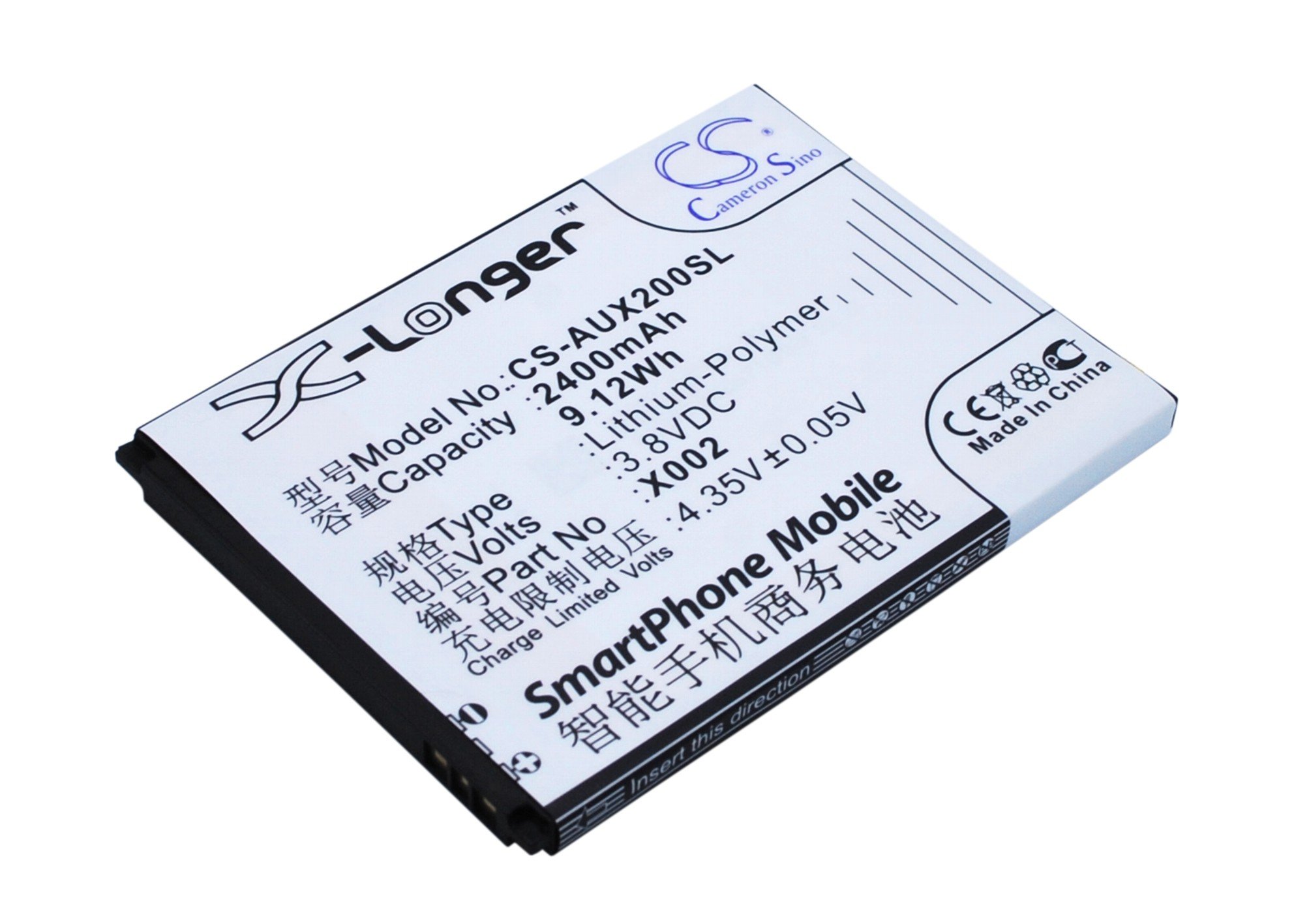 Asus X002 2400mAh Li-PL tālruņa akumulators