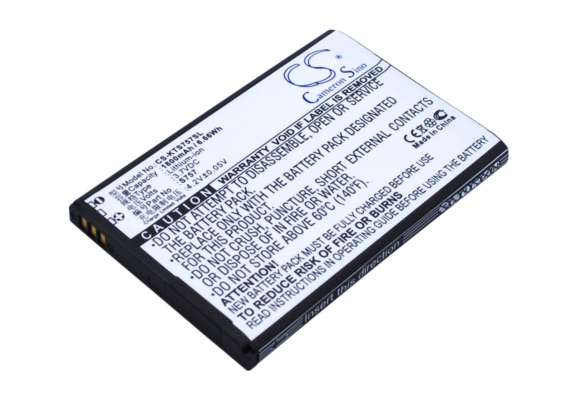 K-Touch S757 1800mAh Li-ion aккумулятор