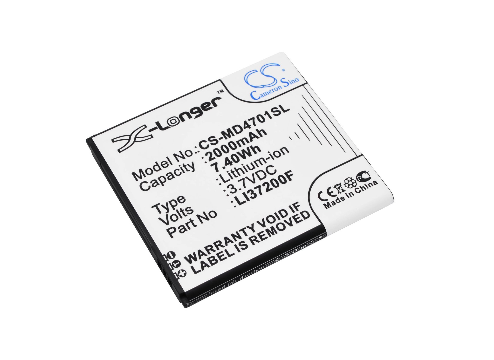 Medion LI37200F 2000mAh Li-ion aккумулятор