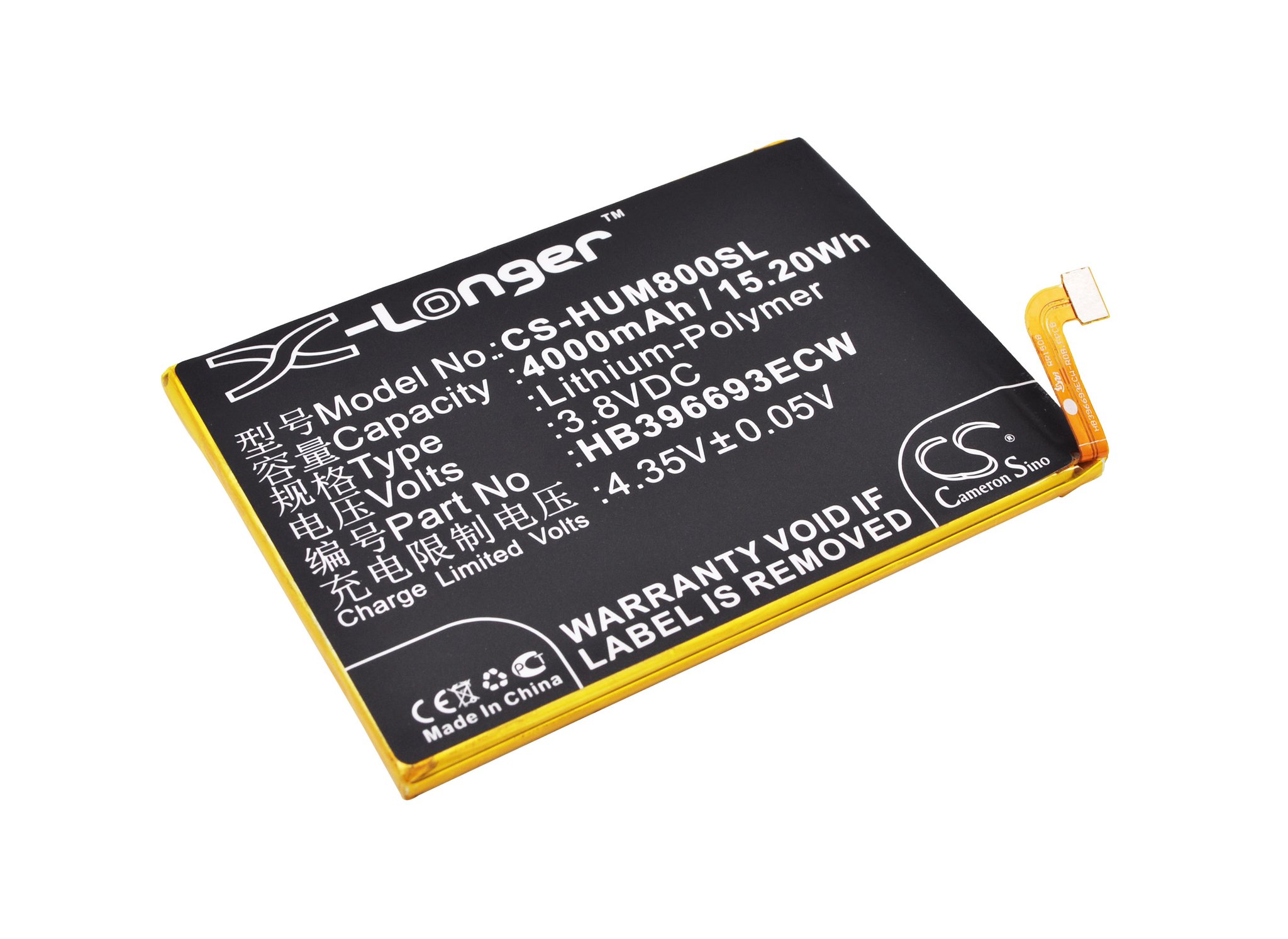 Huawei HB396693ECW 4000mAh Li-PL аккумулятор для телефона