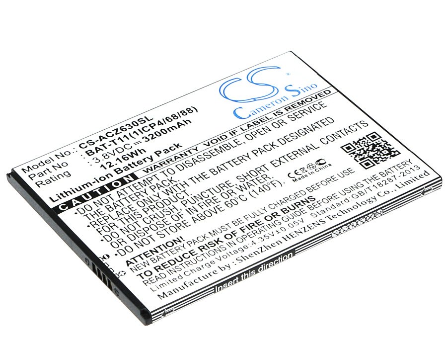 Acer BAT-T11, BAT-T11(1ICP4/68/88), KT.0010S.018 3200mAh Li-ion аккумулятор телефона