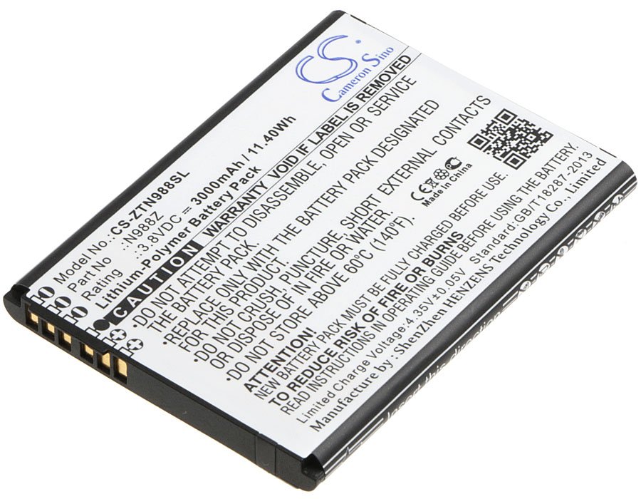 ZTE N988Z 3000mAh Li-PL mobile phone battery
