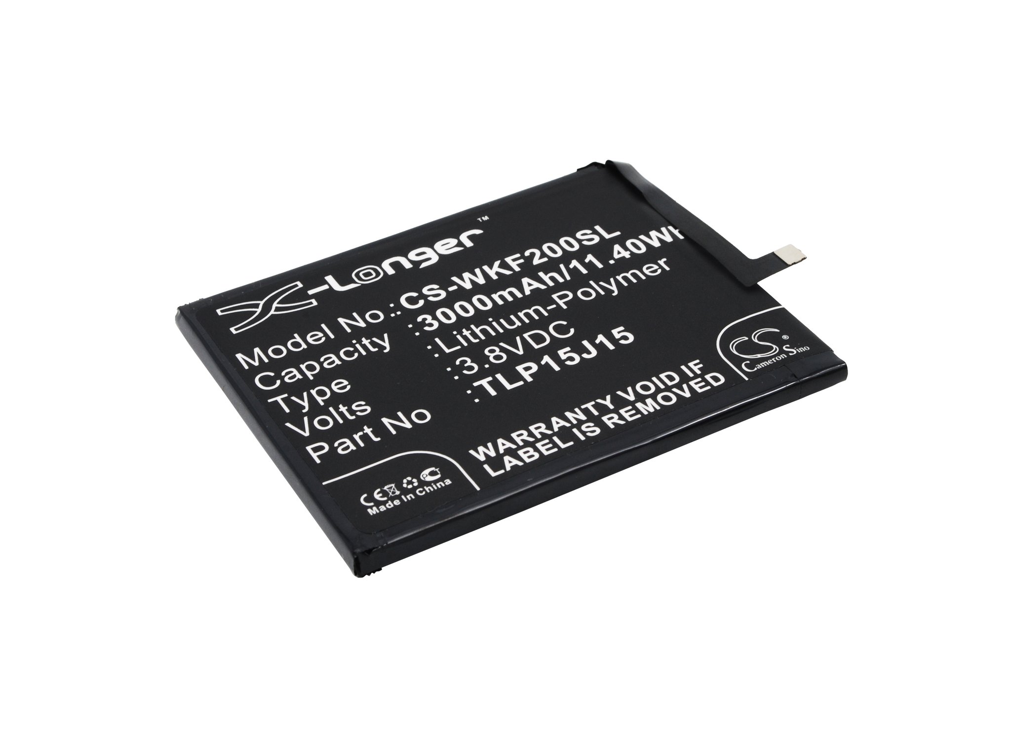 Wiko TLP15J15 3000mAh Li-PL telefonu akumulatoru
