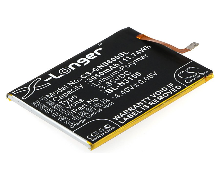 Gionee BL-N3150 3050mAh Li-PL telefonu akumulatoru
