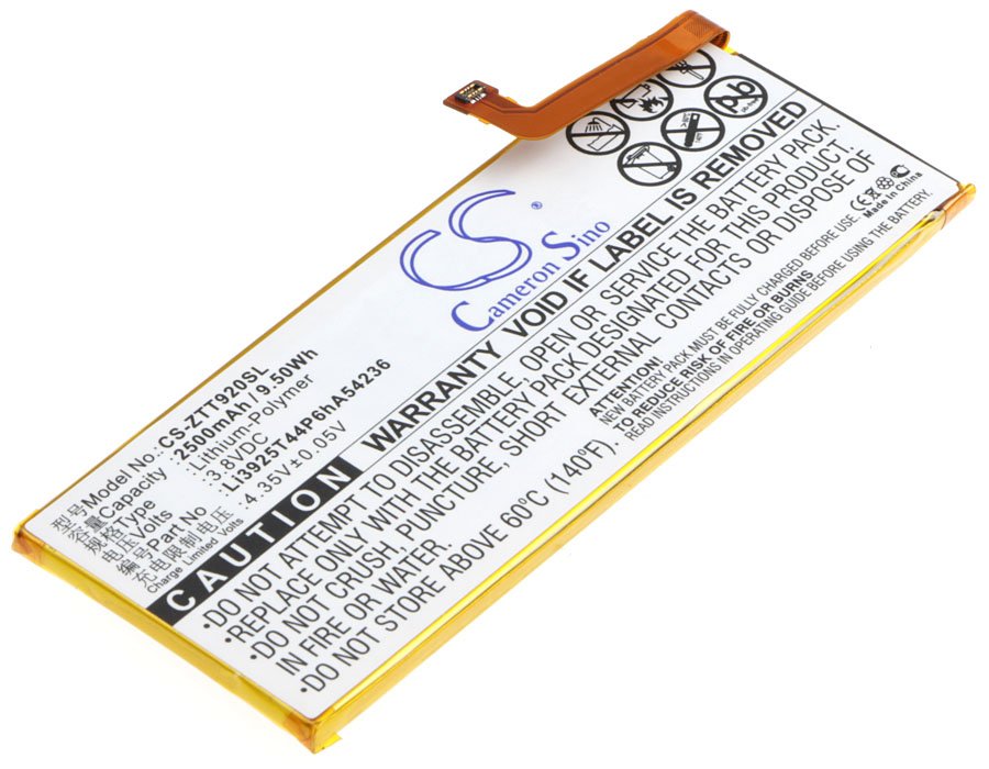 ZTE Li3925T44P6hA54236 2500mAh Li-PL mobile phone battery