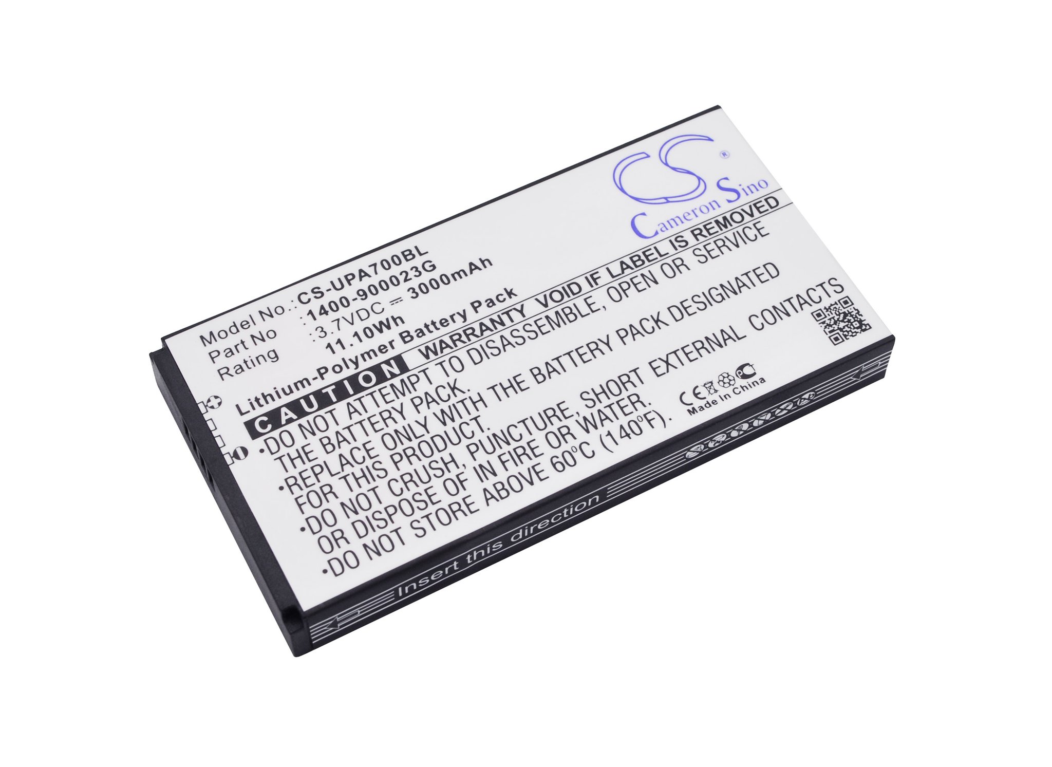 Unitech 1400-900023G 3000mAh Li-poly аккумулятор считывателя штрих-кода