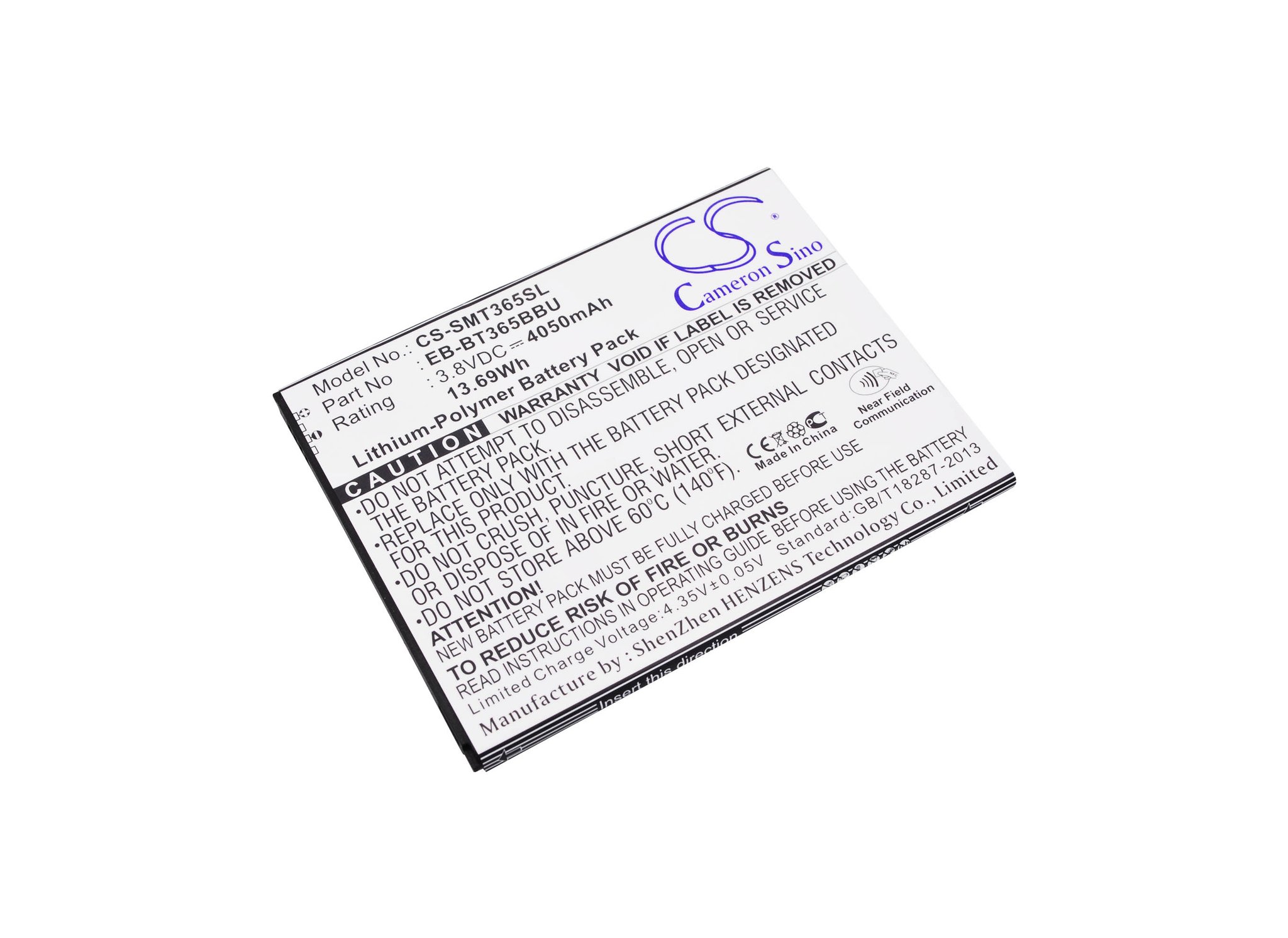 Samsung EB-BT365BBU 4050mAh Li-PL tablet battery