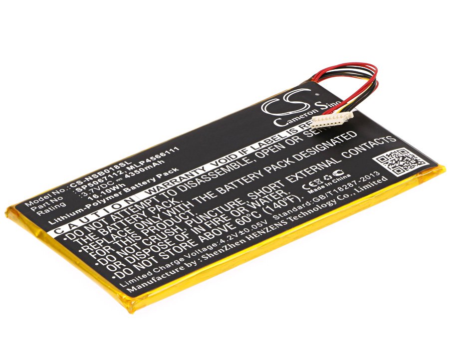Fuhu SP5067112, MLP4566111 4350mAh Li-PL tablet akumulators