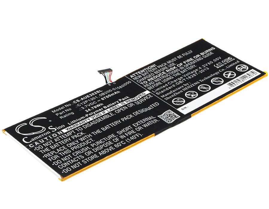 MeMo C12P1301 6700mAh Li-PL Tablet akku