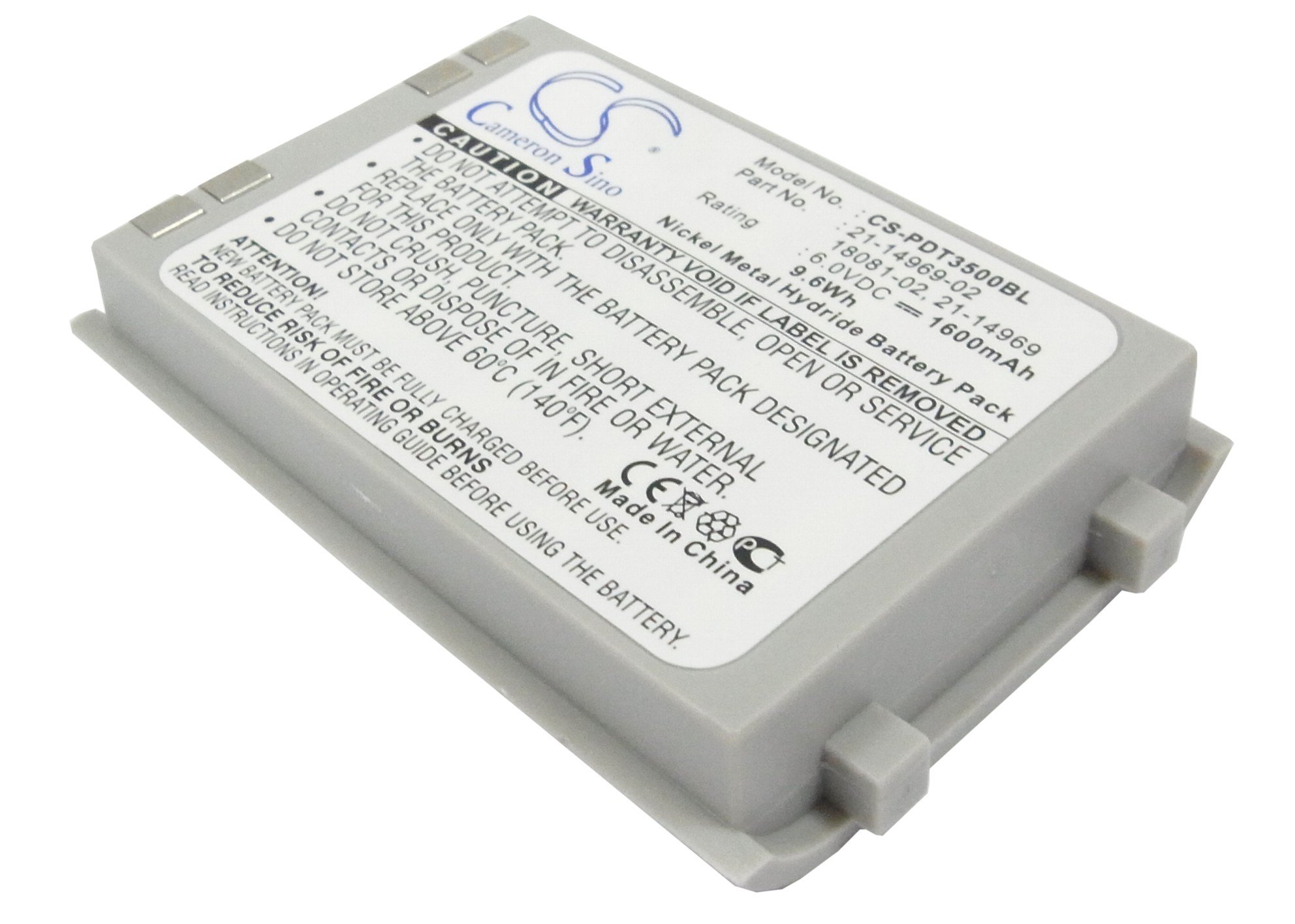 Symbol 21-14969-02, 18081-02, 21-14969 barcode scanner battery 1600mAh