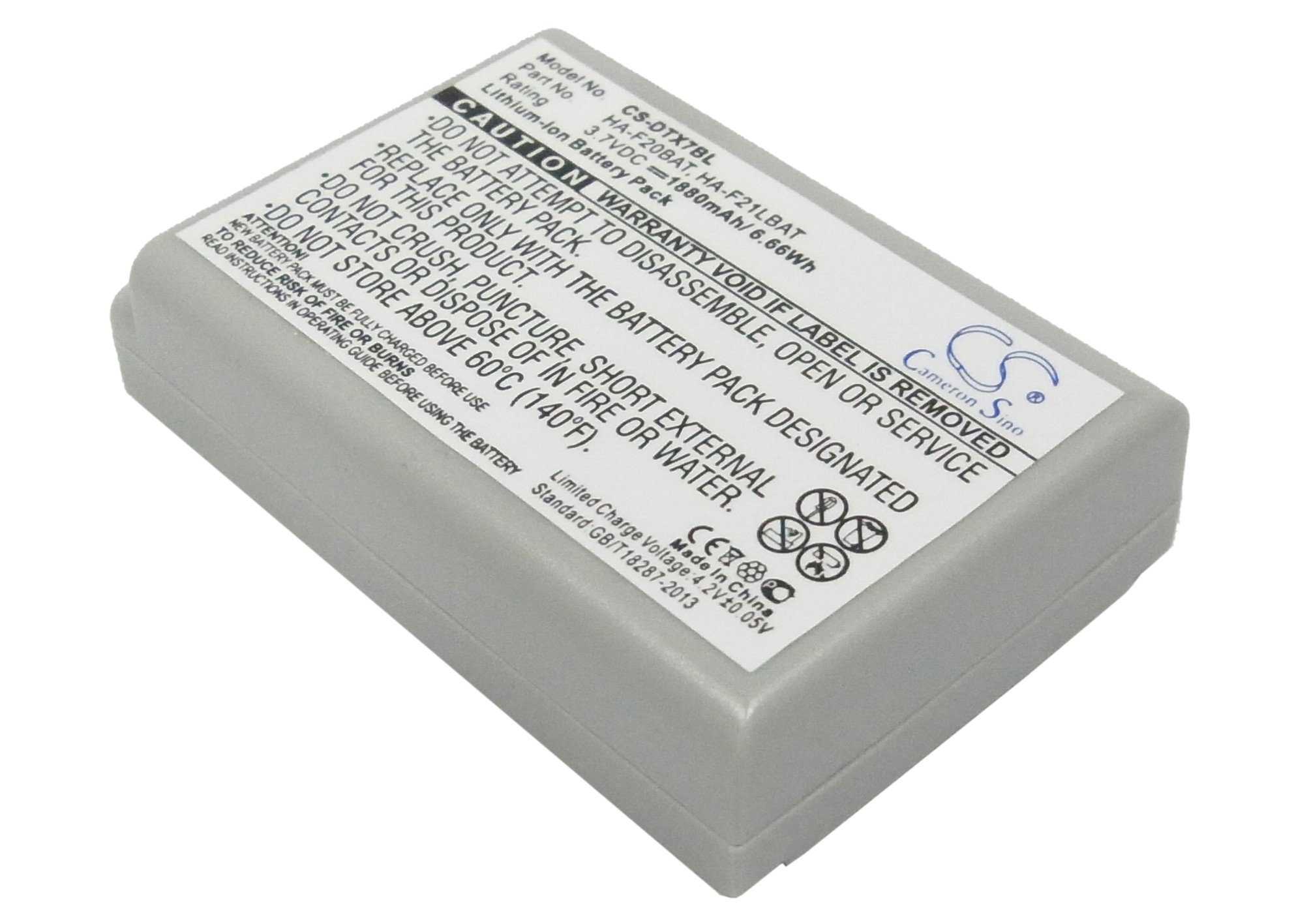 Casio HA-F20BAT, HA-F21LBAT barcode scanner battery 1880mAh