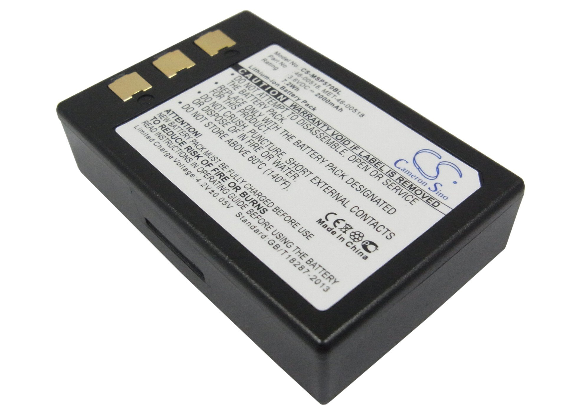 Metrologic 46-00518, MET-46-00518 barcode scanner battery 2000mAh