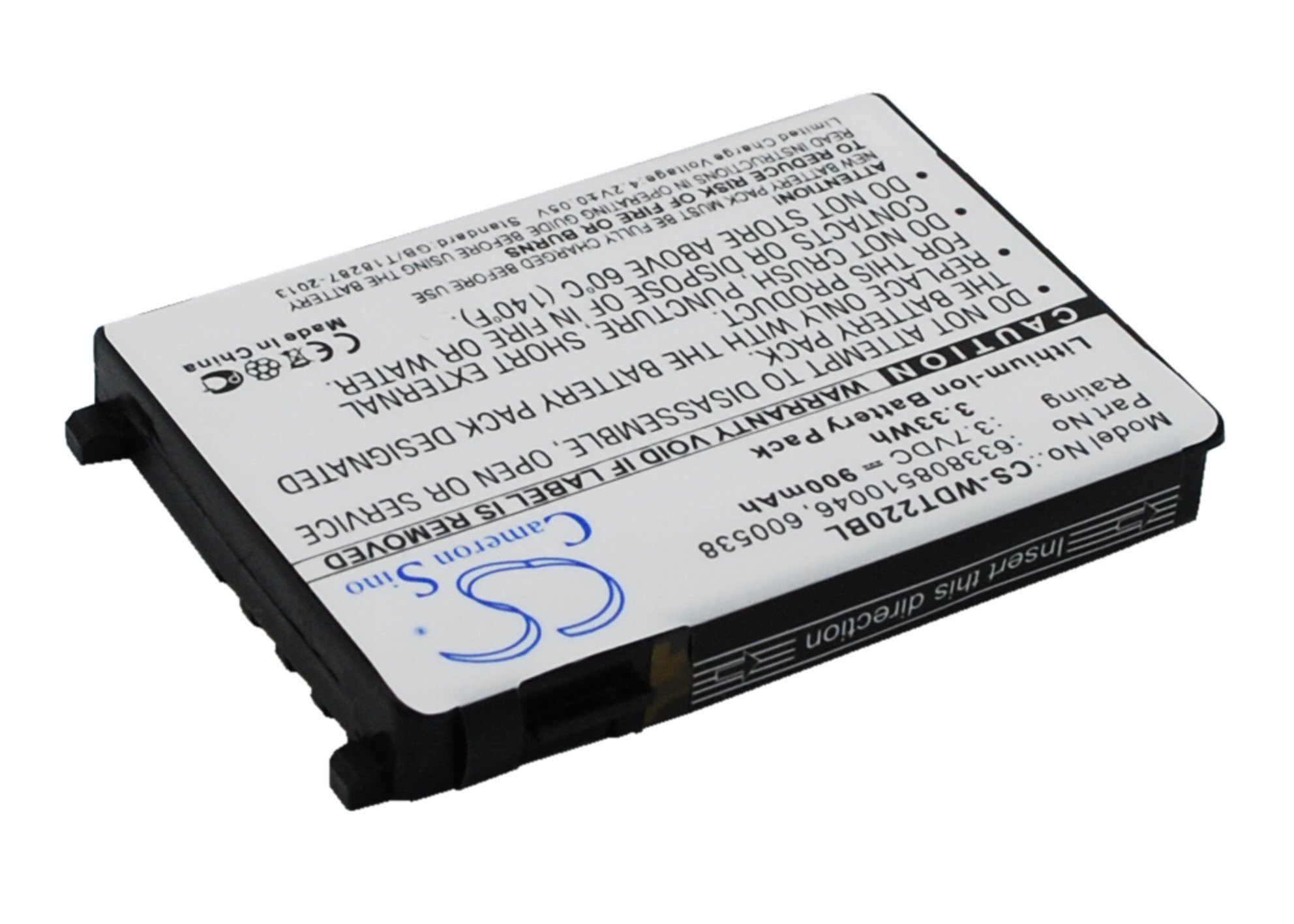 PSC 633808510046, 600538, 4006-0319 barcode scanner battery 900mAh