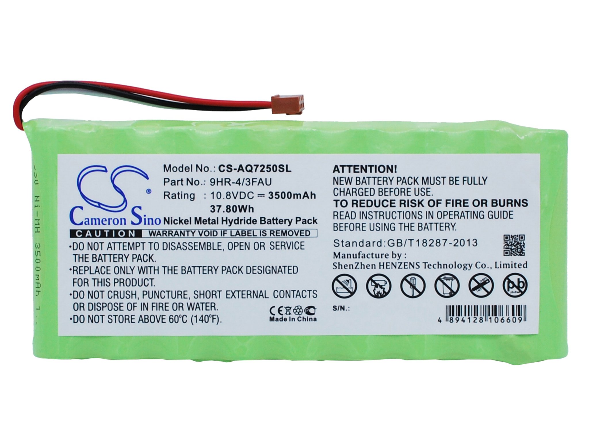 Ando 9HR-4/3FAU 3500mAh seadme aku