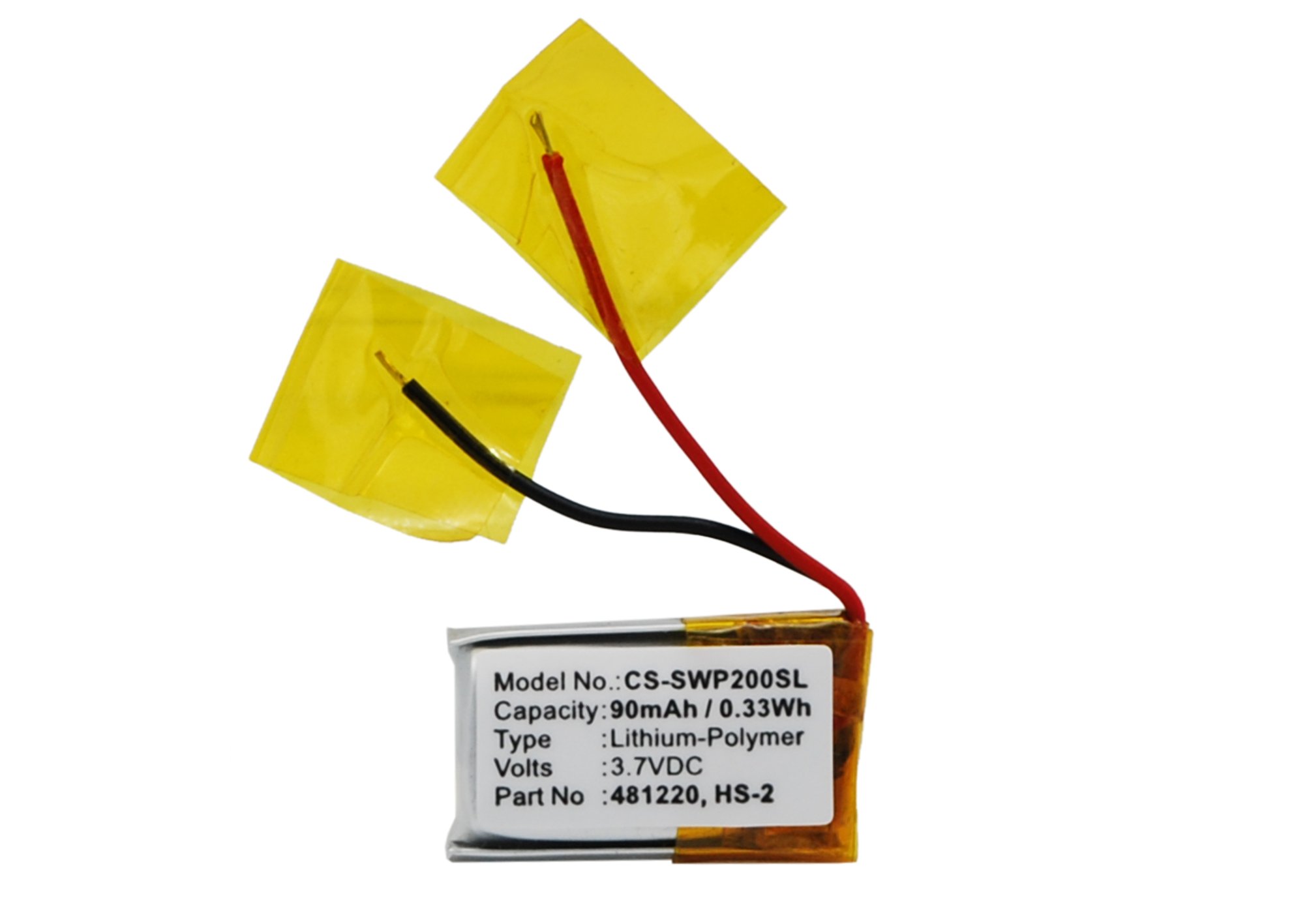 Samsung 481220, B481220, HS-2 90mAh Equipment akku