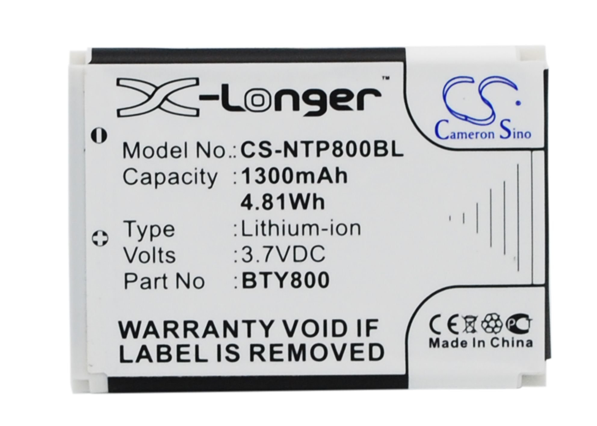 Newland BTY800, BTY801, BTY802 1300mAh barcode scanner battery