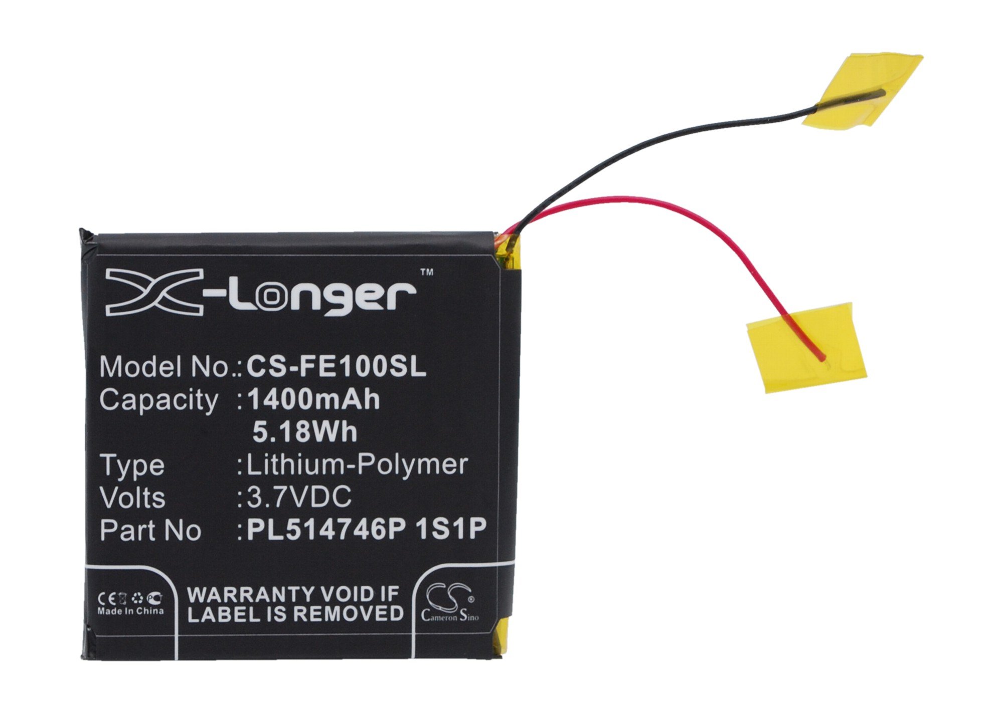 Fiio PL514746P 1S1P 1400mAh amplifier battery