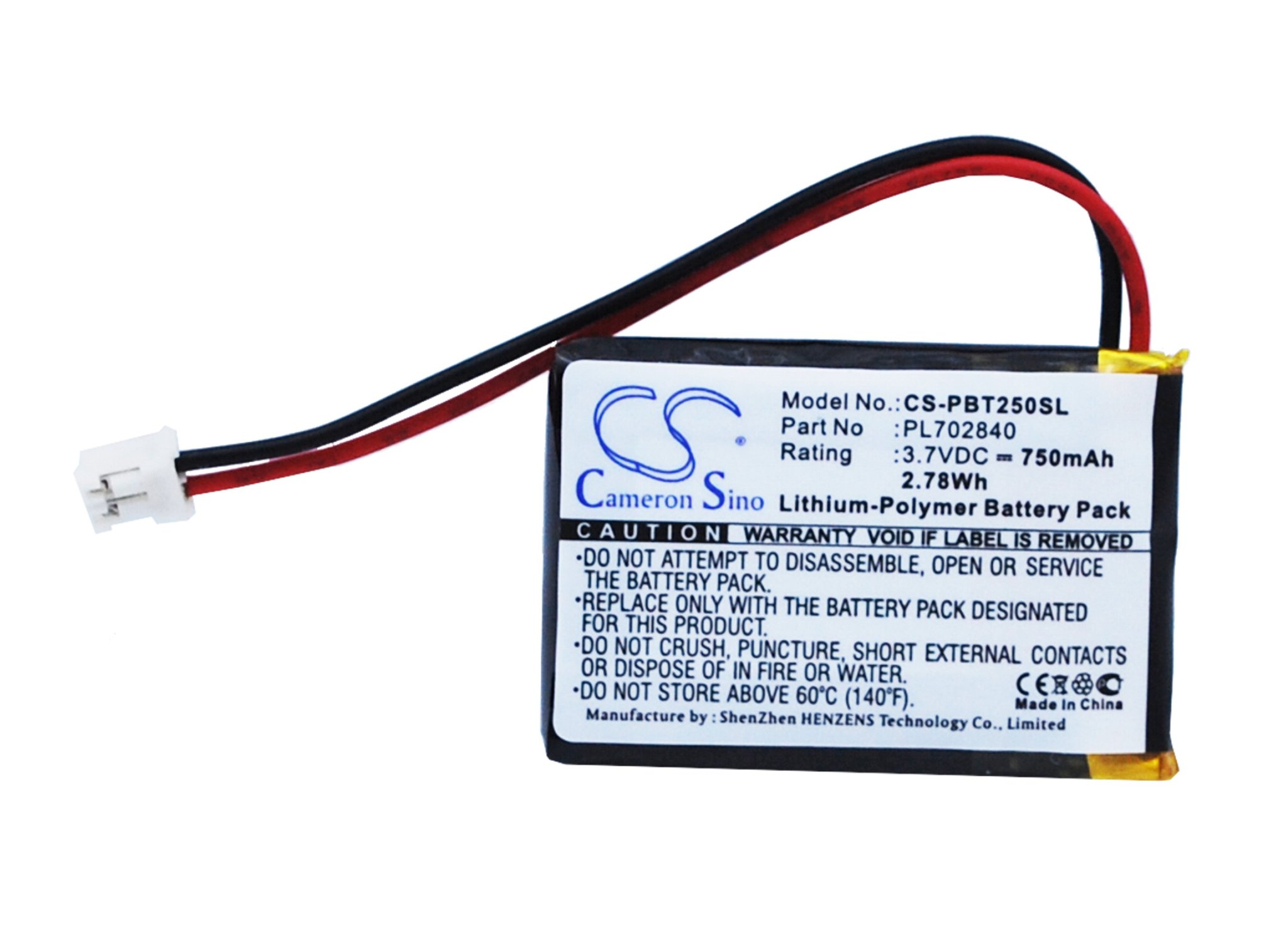 Philips PL702840 750mAh Speaker akumulatoru
